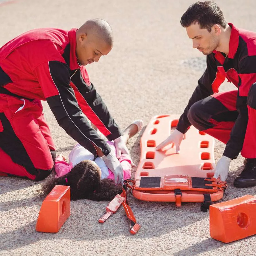 Tabla de emergencia para columna vertebral
