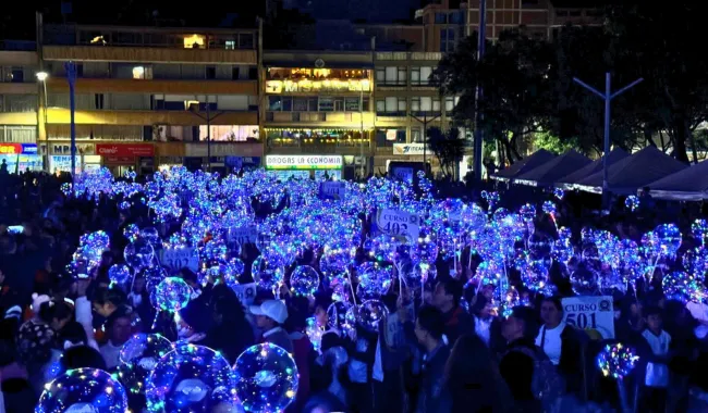 Parque Los Libertadores Iluminado