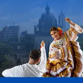 Pareja de baile música folclorica