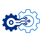 ícono de tuercas de engranaje