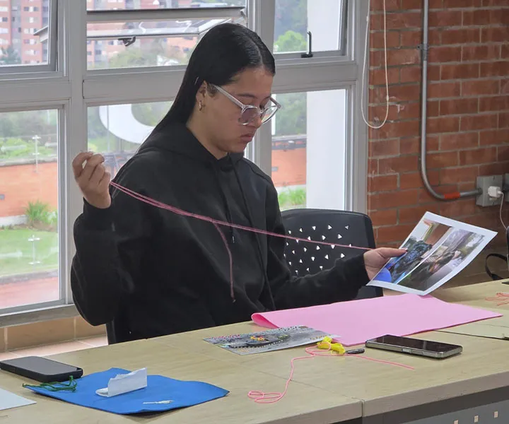 Estudiante  del participando del taller