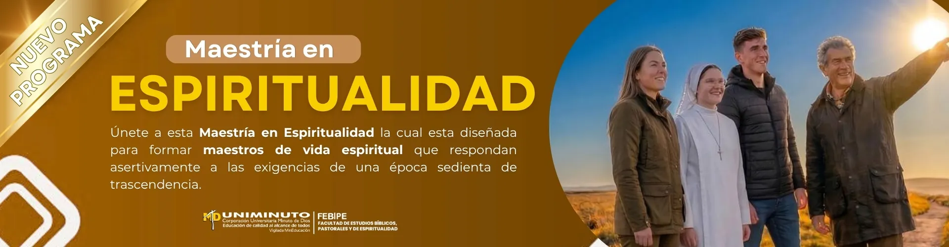 Inscripciones Maestría en Espiritualidad