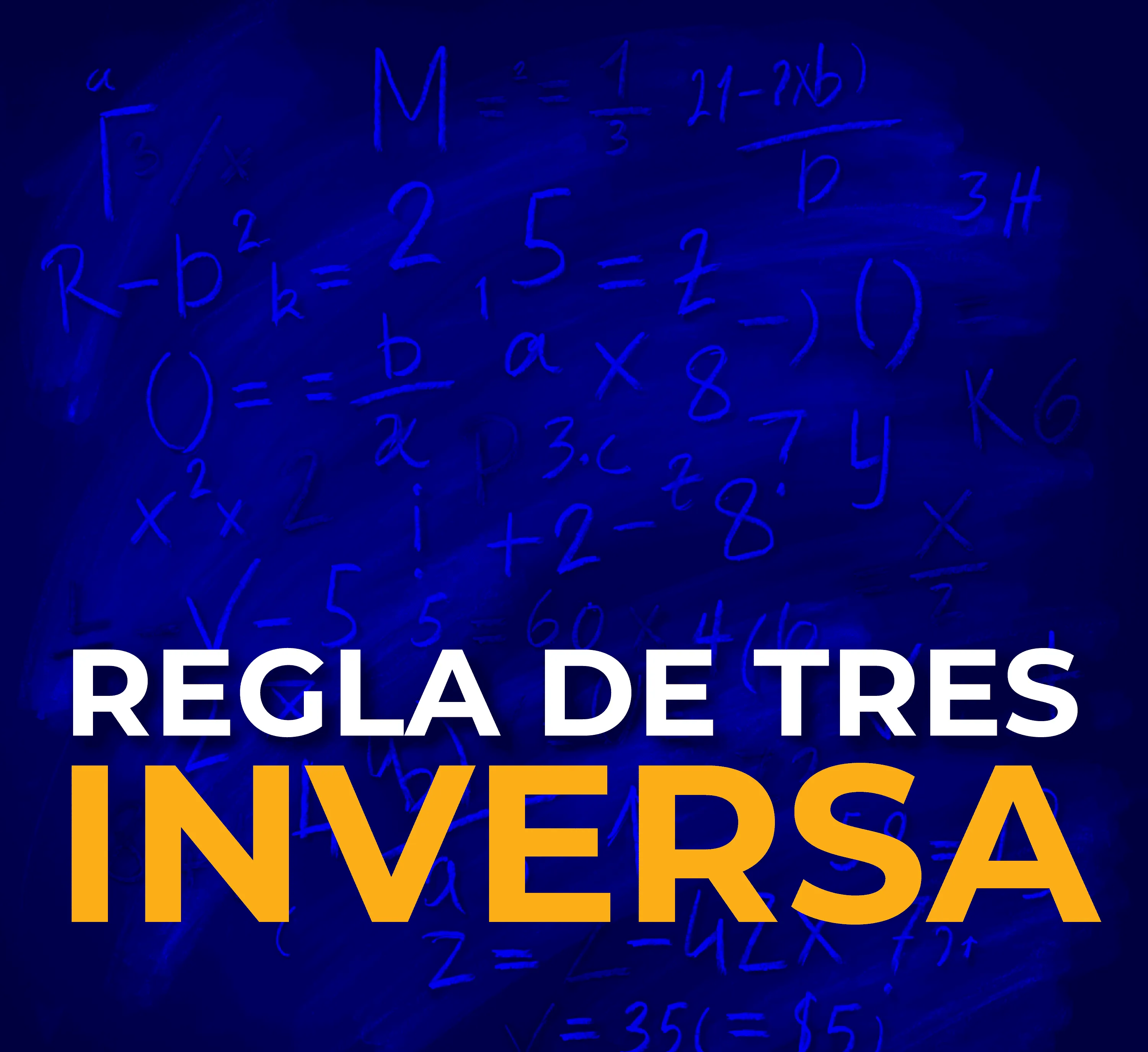 Regla de tres inversa