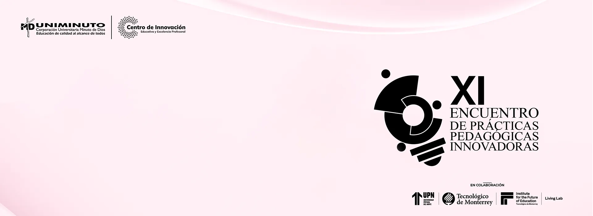 Banner diseñado de encuentro de prácticas pedagógicas