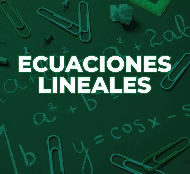Ecuaciones lineales 