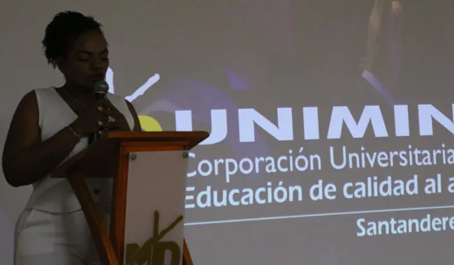 Discurso por parte de participante del Diplomado "Mujeres Protectoras del Municipio de Tibú"