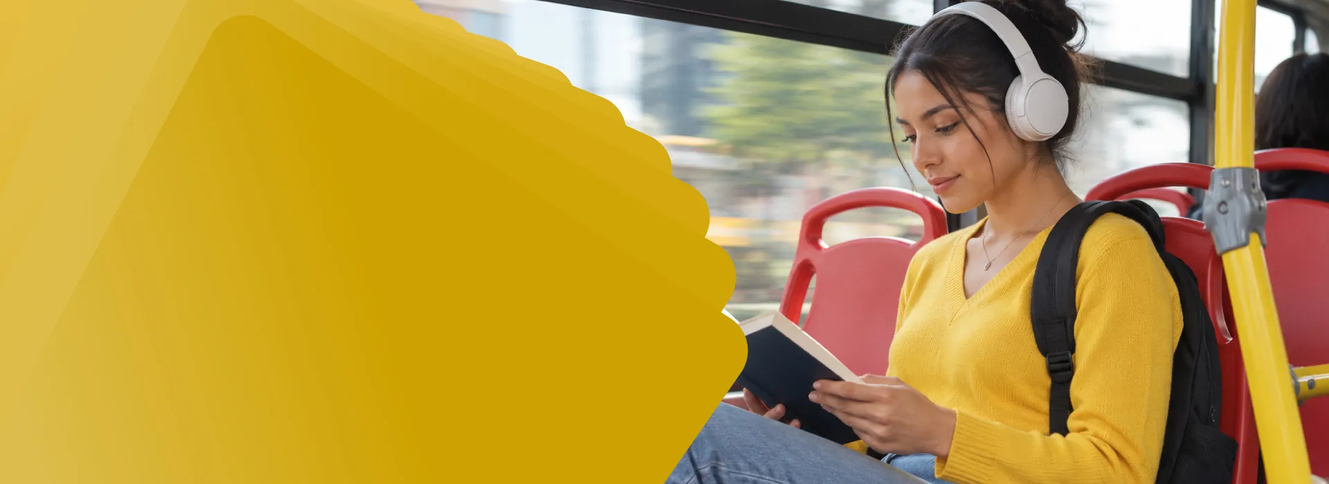 Estudiante universitaria en transmilenio 