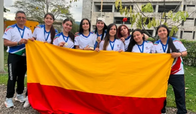 Equipo fútbol sala femenino Bogotá presencial Sub-campeonas de los XIV Juegos Nacionales UNIMINUTO 2026