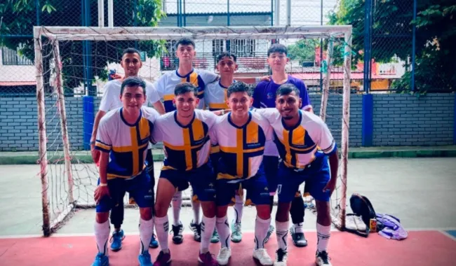 Equipo fútbol sala presencial masculino en los XIV Juegos Nacionales UNIMINUTO 2026 