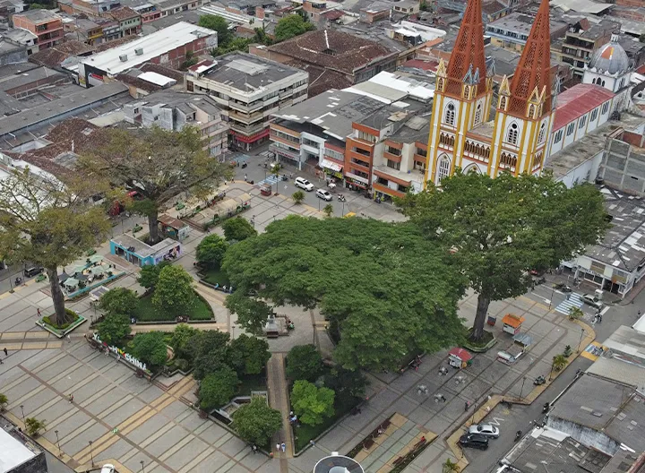 Foto área de Chinchiná-Caldas