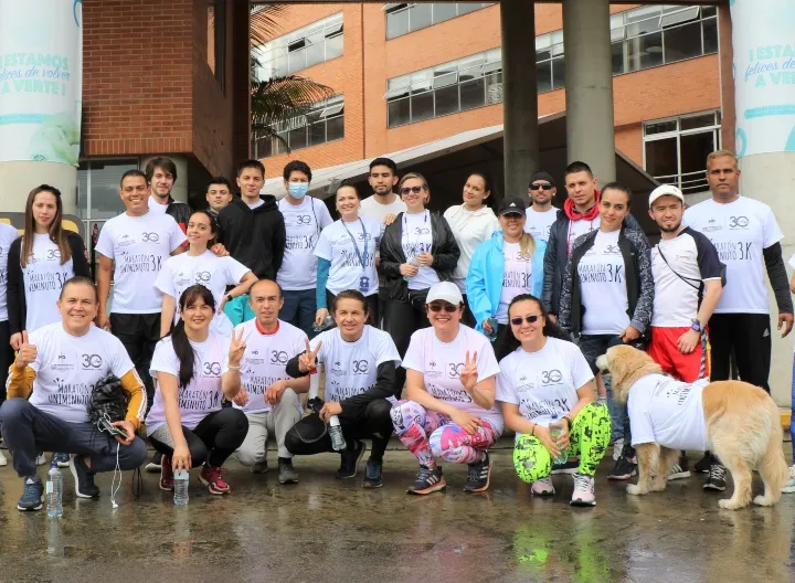 Colaboradores participaron de la Maratón UNIMINUTO 3K.