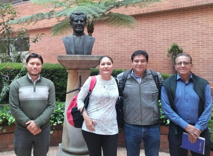 Representantes de la Universidad de Guanajuato con docentes de la Fact de Ingeniería 