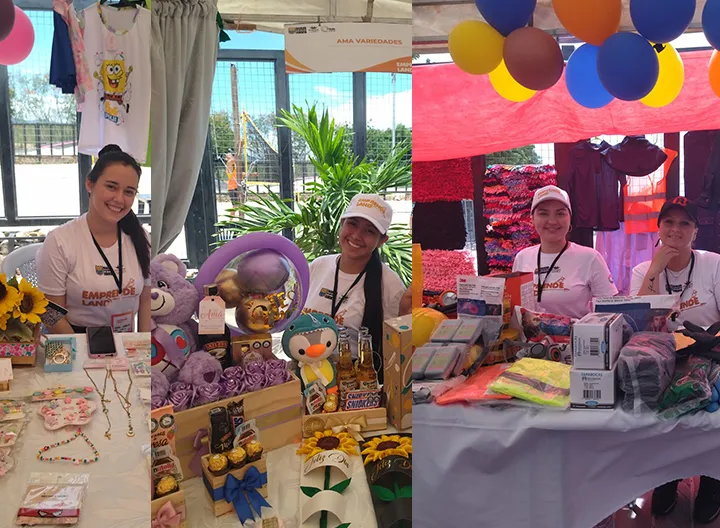 Emprendedoras exponen su productos en el Festival de Verano Emprendeland
