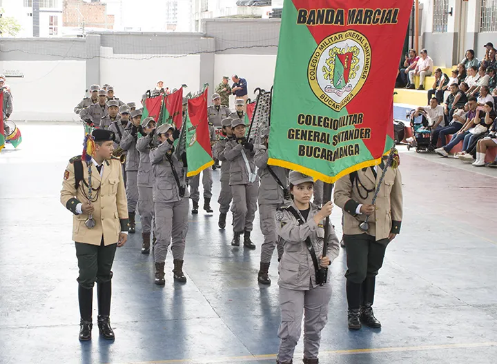 banda marcial que participó del concurso