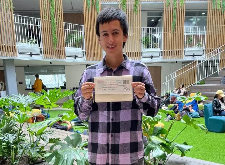 Brian Alexander Díaz Chavarro, estudiante de Licenciatura en Humanidades y Lengua Castellana de la Rectoría Bogotá