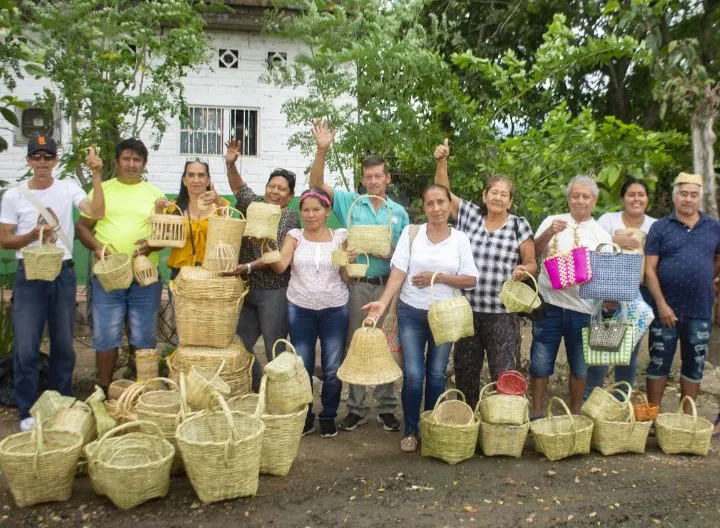 Cesteros de Tocaima participantes del proyecto. 