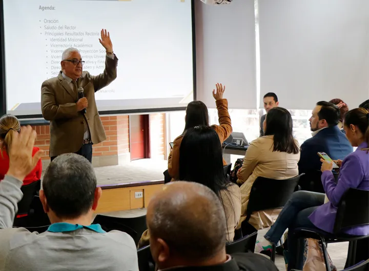Participantes de la rendición de cuentas UNIMINUTO Bogotá 2023