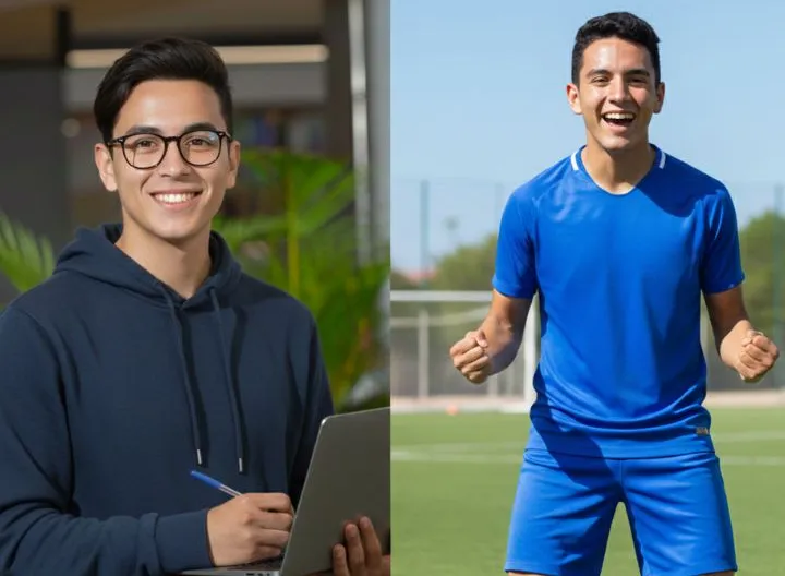 Estudiante universitario y jugador de futbol