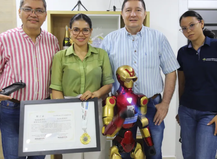 Recibimiento del reconocimiento obtenido por UNIMINUTO Tolima-Huila en el RoboRAVE World Championship 2026 – The Osaka Edition, Japón.