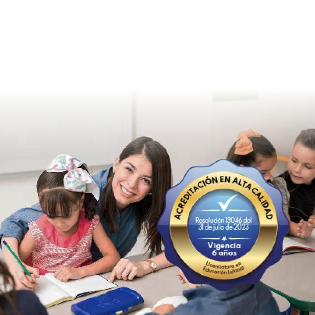 profesora con niños